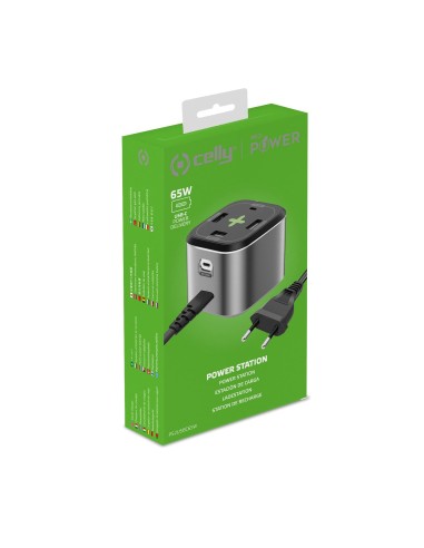 Celly PS2USBC65W Caricabatterie per dispositivi mobili Fotocamera, Comandi di gaming, Cuffie, Telefono cellulare, Power bank,