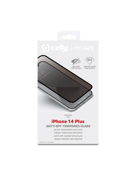 Celly PRIVACYF1026BK protezione per lo schermo e il retro dei telefoni cellulari Pellicola proteggischermo trasparente Apple 1
