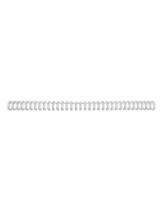 GBC Spirali metalliche WireBind argento 8 mm (100)