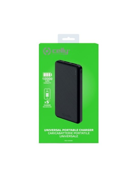 Celly PBE10000 Ioni di Litio 10000 mAh Nero