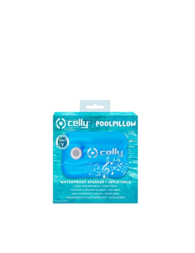 Celly Poolpillow Altoparlante portatile mono Blu, Bianco 3 W