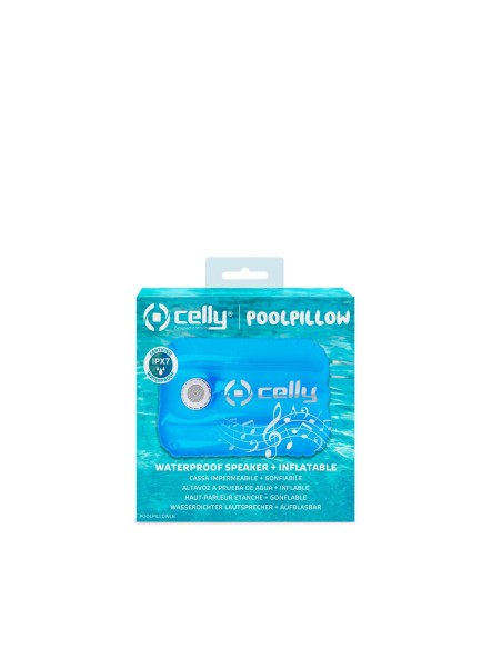 Celly Poolpillow Altoparlante portatile mono Blu, Bianco 3 W