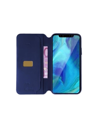Celly Prestige custodia per cellulare 15,5 cm (6.1") Custodia a borsellino Blu