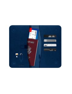 Celly PassportD Portafoglio Blu Ecopelle 2