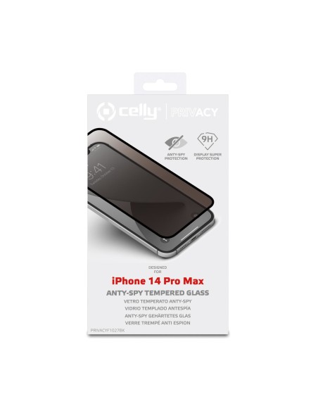 Celly PRIVACYF1027BK protezione per lo schermo e il retro dei telefoni cellulari Pellicola proteggischermo trasparente Apple 1