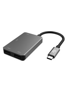 Celly PROHUB4IN1SV hub di interfaccia USB 2.0 Type-C Grigio