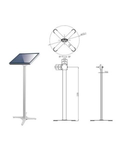 Nilox RO17.03.1250 Supporto per display espositivi 81,3 cm (32") Grigio 2