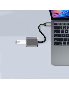 Celly PROUSBCUSBDS cavo USB USB 3.2 Gen 1 (3.1 Gen 1) USB C USB A Argento 2