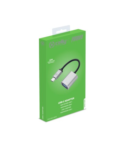 Celly PROUSBCUSBDS cavo USB USB 3.2 Gen 1 (3.1 Gen 1) USB C USB A Argento