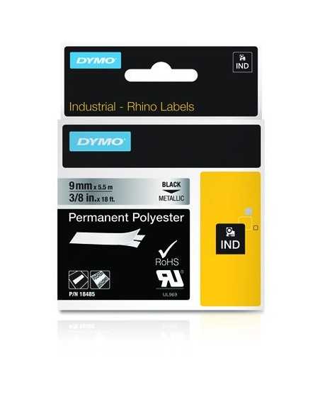 Dymo NASTRO 9MMX5.5M POLIESTERE NE MET D1 RHINOPRO 18485 0071701184856 MATERIALE DI CONSUMO