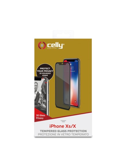 Celly Privacy 3D Glass Pellicola proteggischermo trasparente Apple 1 pz