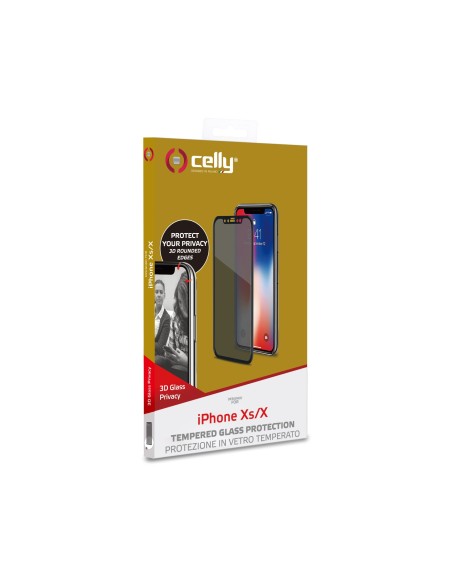 Celly Privacy 3D Glass Pellicola proteggischermo trasparente Apple 1 pz