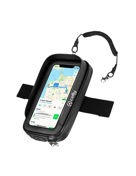 Celly RideMagnet Supporto passivo Telefono cellulare smartphone Nero, Trasparente