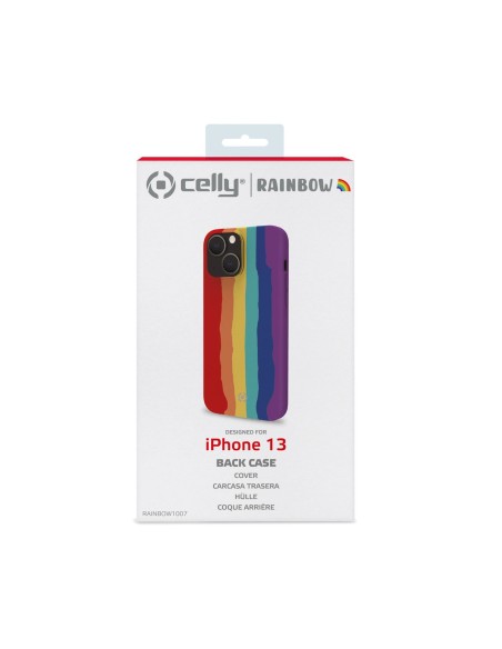 Celly RAINBOW iPhone 13 custodia per cellulare 15,5 cm (6.1") Cover Multicolore Celly RAINBOW iPhone 13 custodia per cellulare 15,5 cm (6.1") Cover Multicolore