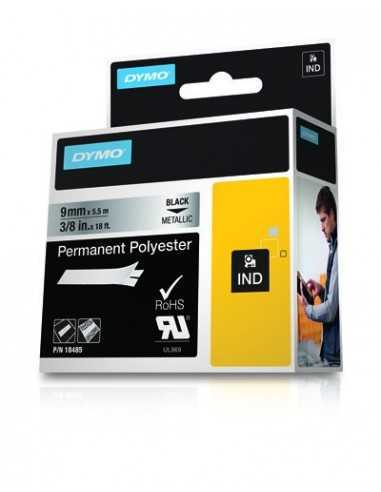 Dymo NASTRO 9MMX5.5M POLIESTERE NE MET D1 RHINOPRO 18485 0071701184856 MATERIALE DI CONSUMO