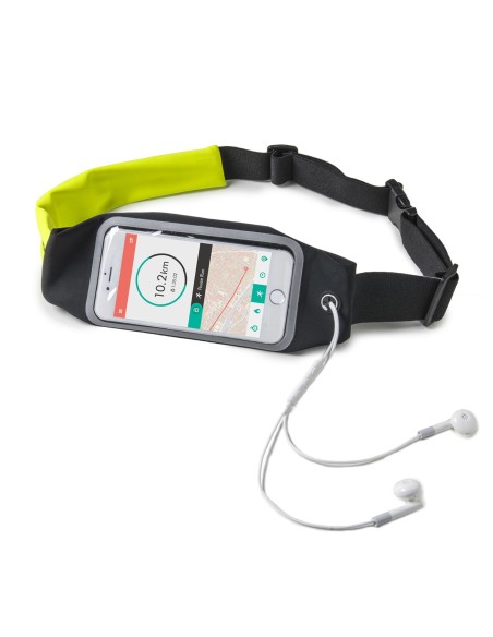 Celly RUNBDUOXXLYL custodia per cellulare 13,7 cm (5.4") Custodia a cintura Nero, Giallo