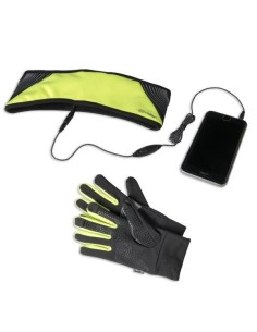 Celly SPORTKIT17YL cuffia e auricolare Cablato In-ear Sport Nero, Giallo