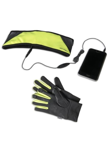 Celly SPORTKIT17YL cuffia e auricolare Cablato In-ear Sport Nero, Giallo