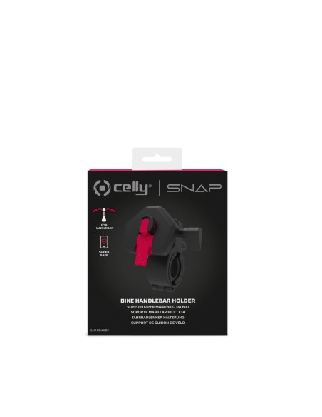 Celly SNAPBIKE Supporto passivo Telefono cellulare smartphone Nero