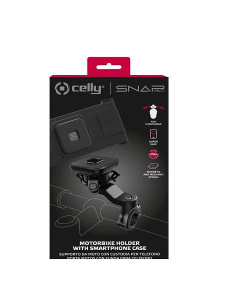 Celly SNAPMAGFLEXBK supporto per personal communication Supporto passivo Telefono cellulare smartphone, Tablet UMPC Nero