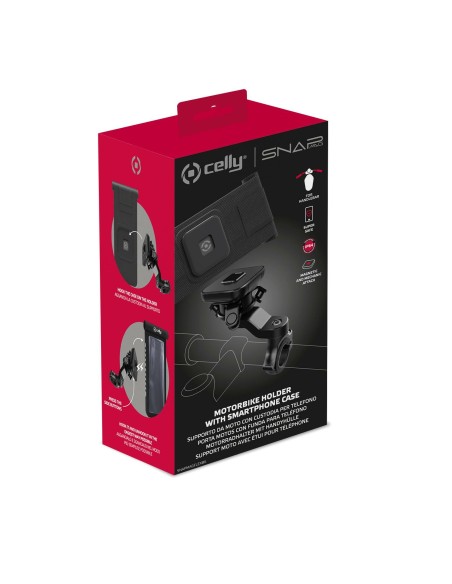 Celly SNAPMAGFLEXBK supporto per personal communication Supporto passivo Telefono cellulare smartphone, Tablet UMPC Nero