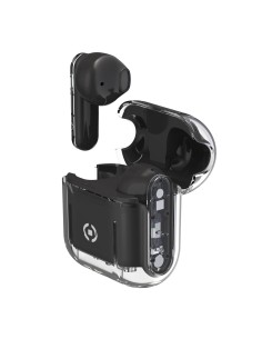 Celly SHEER Auricolare True Wireless Stereo (TWS) In-ear Musica e Chiamate Nero, Trasparente