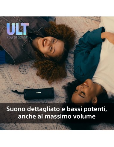 Sony ULT FIELD 1 - Speaker portatile wireless Bluetooth con ULT POWER SOUND, bassi potenti, IP67, impermeabile, antipolvere,