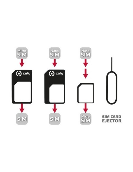 Celly SIMKITAD adattatore per SIM flash memory card Adattatore scheda SIM