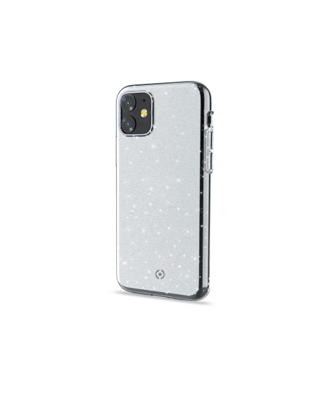 Celly Sparkle custodia per cellulare 15,5 cm (6.1") Cover Trasparente, Bianco Celly Sparkle custodia per cellulare 15,5 cm (6.1") Cover Trasparente, Bianco