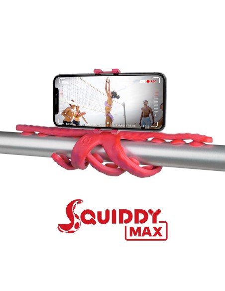 Celly Squiddy Max treppiede Smartphone fotocamera di azione 6 gamba gambe Rosso
