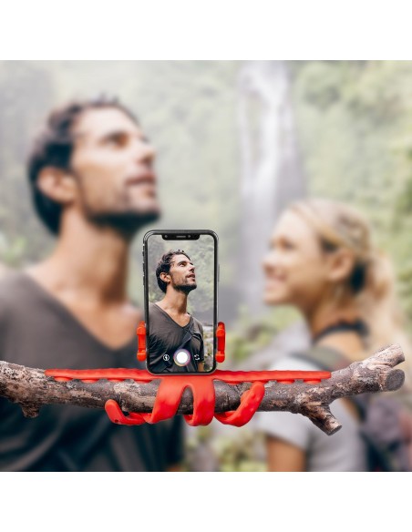 Celly Squiddy Max treppiede Smartphone fotocamera di azione 6 gamba gambe Rosso