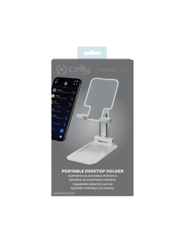 Celly Magic Desk Supporto passivo Telefono cellulare smartphone, Tablet UMPC Bianco