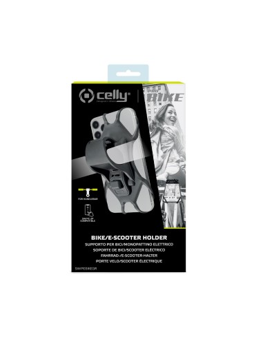 Celly Swipe Bike Supporto passivo Telefono cellulare smartphone Grigio