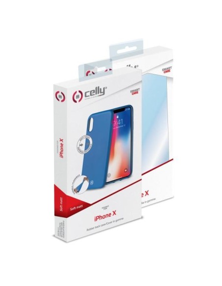 Celly SOFTMATT900BL custodia per cellulare 14,9 cm (5.85") Cover Blu Celly SOFTMATT900BL custodia per cellulare 14,9 cm (5.85") Cover Blu