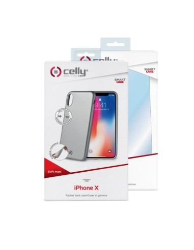 Celly SOFTMATT900SV custodia per cellulare 14,9 cm (5.85") Cover Argento