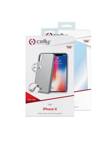 Celly SOFTMATT900SV custodia per cellulare 14,9 cm (5.85") Cover Argento Celly SOFTMATT900SV custodia per cellulare 14,9 cm (5.85") Cover Argento