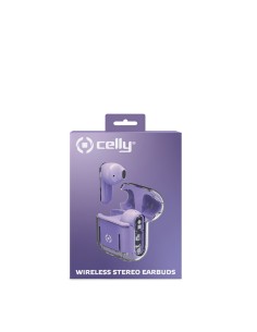 Celly SHEER Auricolare True Wireless Stereo (TWS) In-ear Musica e Chiamate Trasparente, Viola 2