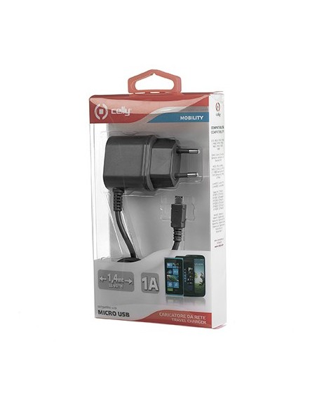 Celly TCMICRO Caricabatterie per dispositivi mobili Telefono cellulare Nero AC Interno