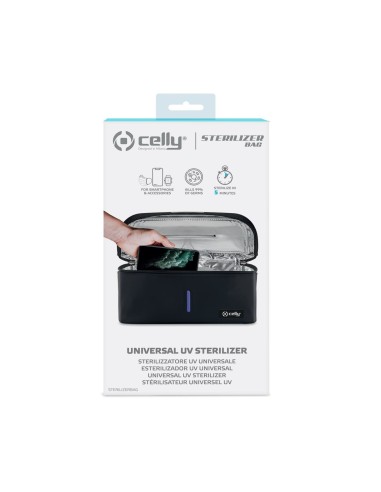 Celly STERILIZERBAG sterilizzatore a raggi ultravioletti Nero UV-C