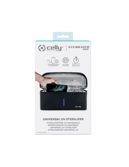 Celly STERILIZERBAG sterilizzatore a raggi ultravioletti Nero UV-C