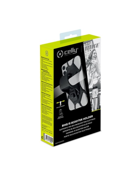 Celly Swipe Bike Supporto passivo Telefono cellulare smartphone Nero