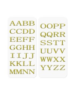 Celly STICKERLETTER01 sticker decorativi Oro 52 pz