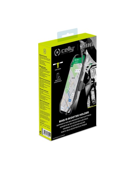 Celly Swipe Bike Supporto passivo Telefono cellulare smartphone Grigio