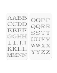 Celly STICKERLETTER02 sticker decorativi Argento 52 pz
