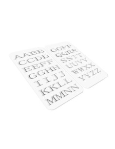Celly STICKERLETTER02 sticker decorativi Argento 52 pz 2