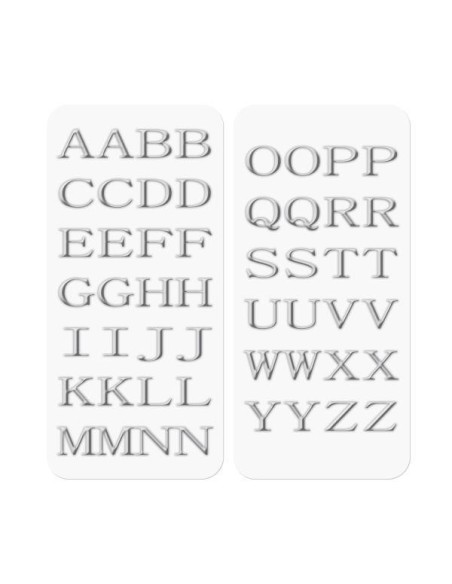 Celly STICKERLETTER02 sticker decorativi Argento 52 pz