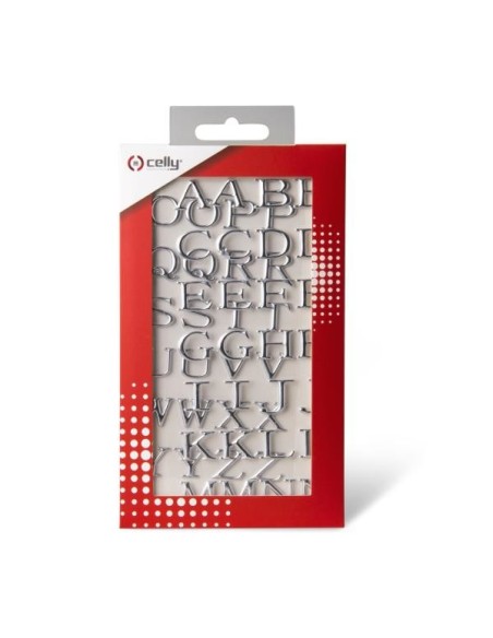 Celly STICKERLETTER02 sticker decorativi Argento 52 pz