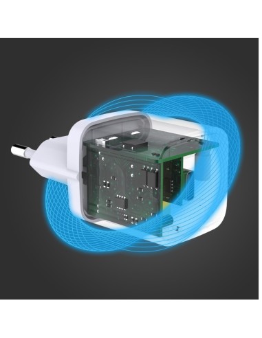 Celly TC1USBC30WWH Caricabatterie per dispositivi mobili Smartphone, Orologio intelligente, Tablet Bianco AC Interno