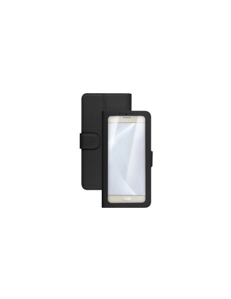 Celly Unica View custodia per cellulare 14 cm (5.5") Custodia a libro Nero