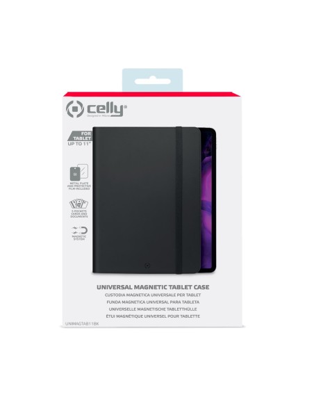 Celly UNIMAGTAB11 27,9 cm (11") Custodia a libro Nero